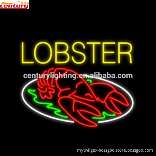 wholesale china factory price lobster seafood bar custom neon sign